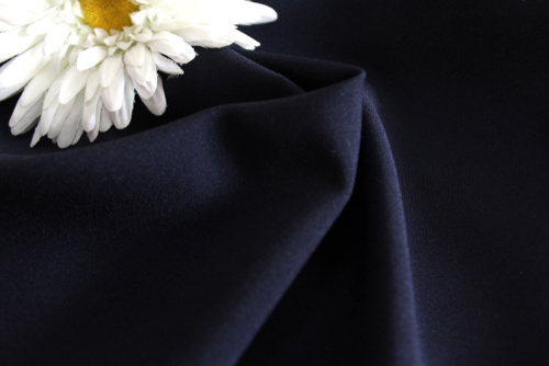  Ткань Габардин стрейч арт.1000 ,ш.150см., 270 гр/мп., №723 цвет черно-синий  ТриКатушки