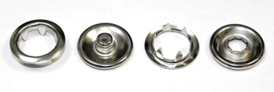  Кнопка (нерж),рубашечная, D=21мм, цв.Никель (уп.1440шт)  ТриКатушки