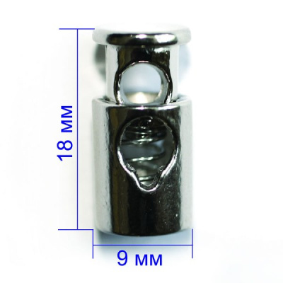  5035 никель Фиксатор металл 09х18мм (упаковка 400 штук)  ТриКатушки