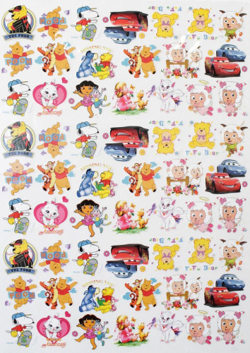  Термотрансфер аппликация 45см*60см HS1211W25451-60 (лист 60 штук)  ТриКатушки