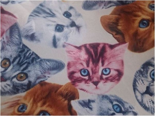  Ткань Шифон ПРИНТ ш.150см.,2010 цвет №111  ТриКатушки