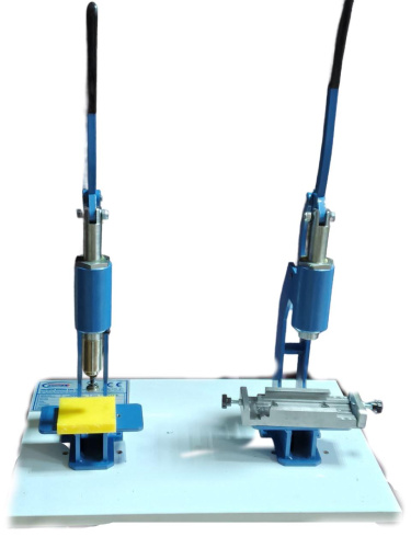  Пресс для обтяжки пуговиц Двойной Механический  PRESMAK DKP 4125 Со СТОЛОМ  ТриКатушки