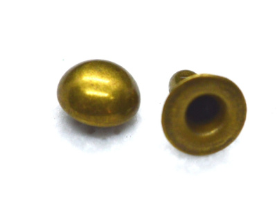  Хольнитены выпуклые (полусфера) 7мм, цв. антик (уп.50шт.) "Proknopka"  ТриКатушки