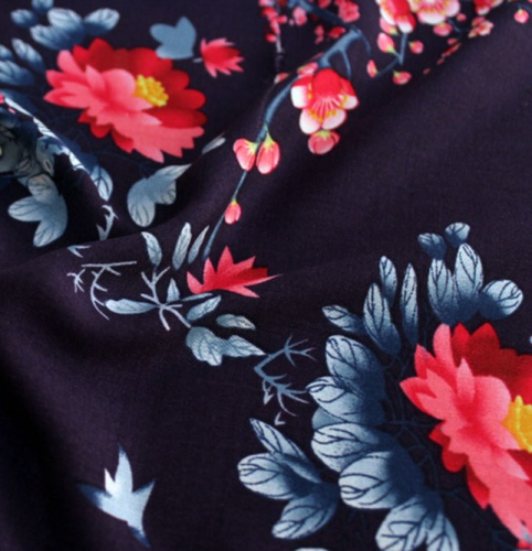  Ткань Вискоза принт арт. 2045 цв. 67  ТриКатушки