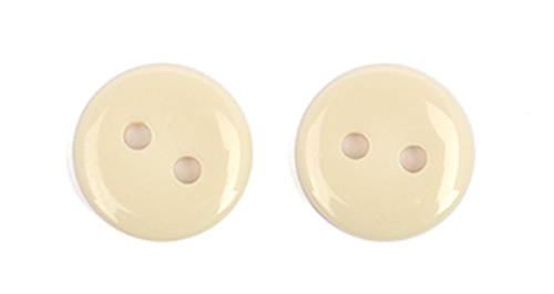  Пуговицы пластик CY 3233 18L-11мм,2 прок.цв.005 бежевый,(уп.1000 шт)  ТриКатушки
