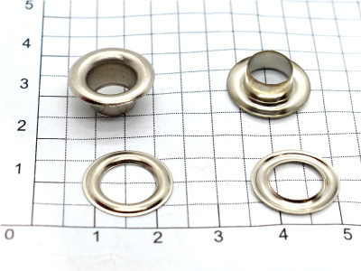  Люверсы №5 8мм сталь никель (уп 100 шт) "Proknopka"  ТриКатушки