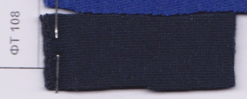  Ткань Футер 3-х нит. с/н (ринг) цв. 108 темно-синий  ТриКатушки