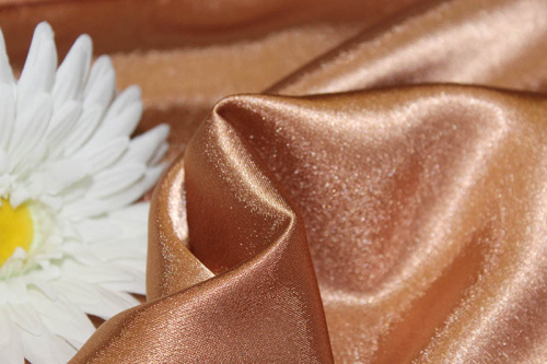  Ткань 2000 Крепсатин, ш.150см., №519 светло-коричневый  ТриКатушки