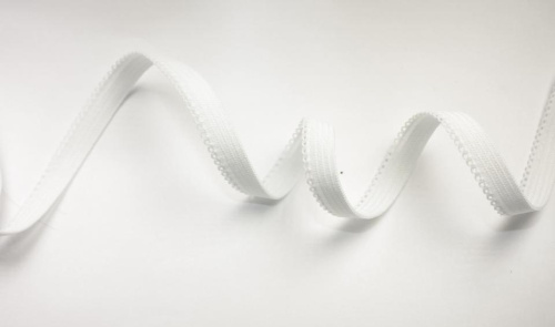  Резинка ажурная 8мм белая (0308/1)  ТриКатушки