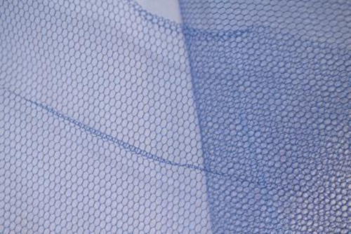  Сетка CHAN-1, жесткая (фатин), 100%-ПЭ, 22 г/м2, ш.180см, 18-4051 - синяя  ТриКатушки