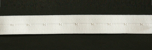  3078 белый Резинка для брителей 12мм (упаковка 50 метров)  ТриКатушки