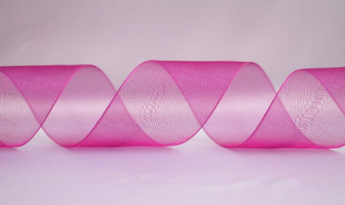  1025 Лента органза 50мм (намотка 50 ярдов = 45 метров)  ТриКатушки