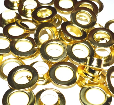  Люверсы №28 13мм нержавейка цв.Золото (уп 1000шт) NEW STAR  ТриКатушки