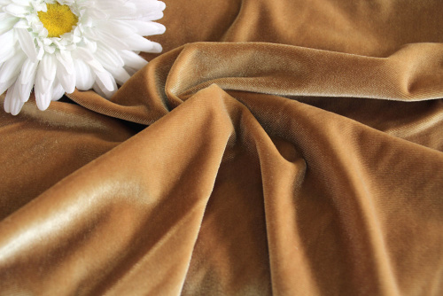  Ткань 3005 Бархат стрейч, ш.150см., №504  ТриКатушки