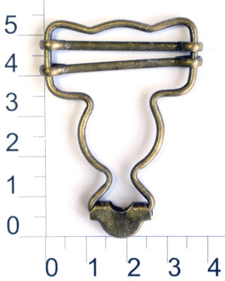  Пряжки для комбинезонаарт.0320-2169 34мм (упаковка 200 штук) Антик  ТриКатушки