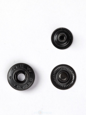  Кнопка Альфа 15мм сталь (3 части) цв. Оксид (720шт.)  ТриКатушки