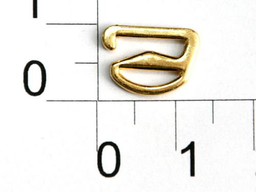  809Н золото Крючок металл ширина=08мм (упаковка 1000 штук)  ТриКатушки