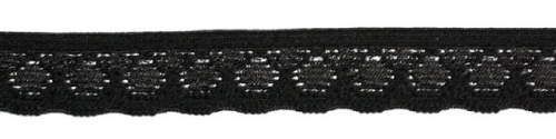  5338 черный резинка бельевая 16мм (намотка 144 ярда = 131,7 метра)  ТриКатушки