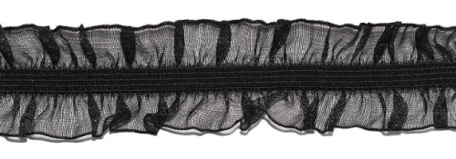  6226 черный резинка бельевая 25мм (намотка 144 ярда = 131,7 метра)  ТриКатушки