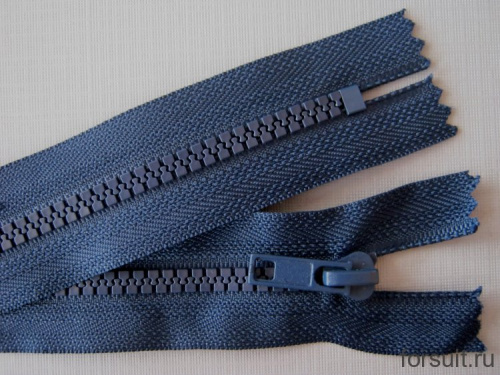  Молния Трактор Т5 1 зам н/р 18 см №330 темно-синий (уп.100 шт.)  ТриКатушки