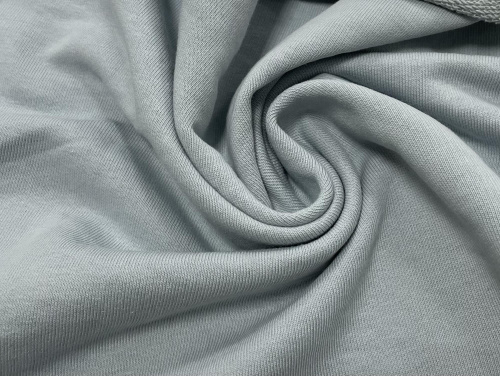  Ткань Футер 3-х нитка г/к петельный 320гр.кв.м, 80% Хб + 20% ПЭ, пенье, цв. Минт  ТриКатушки