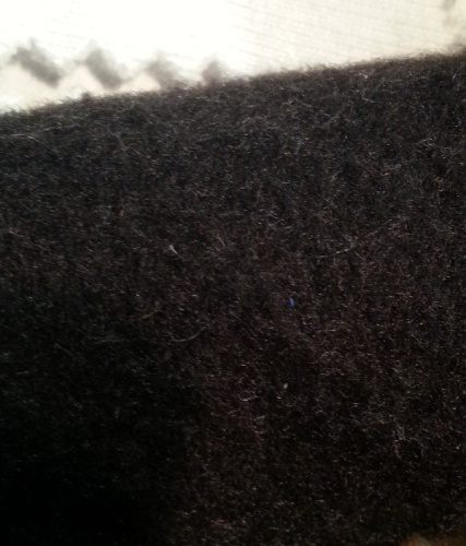  Ткань Футер 3-ех ниточный с начесом  пл.350 гр/м2,цв.черный  ТриКатушки