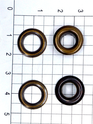  Люверсы №5 8мм сталь антик (уп 100 шт) "Proknopka"  ТриКатушки