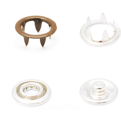  Кнопка рубашечная (кольцо) 9,5 мм - эмаль 294/1440 шт., цв. бежевый NS  ТриКатушки