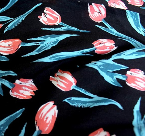  Ткань Вискоза принт арт.2019 цв.79  ТриКатушки