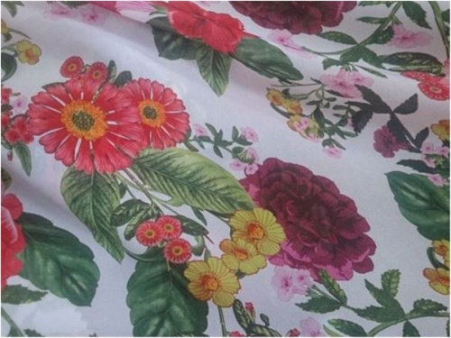  Ткань Шифон ПРИНТ ш.150см.,2010 цвет №94  ТриКатушки