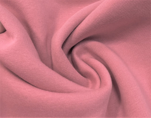  Ткань Кулирная гладь г/к с/л, 240гр.кв.м, 92% Хб + 8% лайкра, пенье, цв. Розовый пион  ТриКатушки