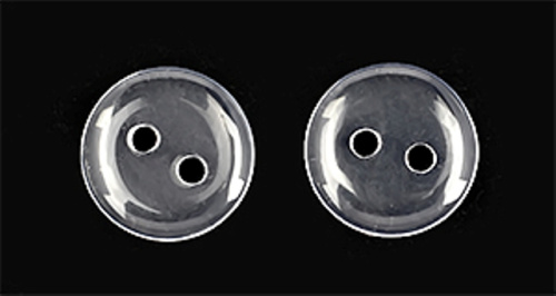  Пуговицы пластик CY 3234 18L-11мм,2 прок.цв.Прозрачный(уп.1000 шт)  ТриКатушки
