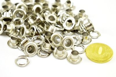  Люверсы №4 6мм сталь Никель (уп 5000шт) NEW STAR  ТриКатушки