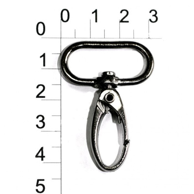  Карабин металл.Арт.0037 25*50 мм цв.Черный Никель(уп. 2 шт)"ProKnopka"  ТриКатушки