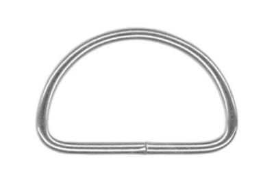 Полукольцо металлическое 30мм цв. никель (уп.1000шт.)