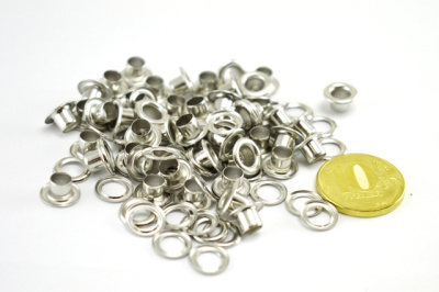  Люверсы №3 5мм НЕРЖ никель (уп 50 шт) "Proknopka"  ТриКатушки