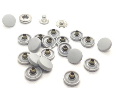  Кнопка с пластиковой крышкой 15 мм -№54(уп. 20 шт)цв.521 СВ.Серый ProKnopka  ТриКатушки