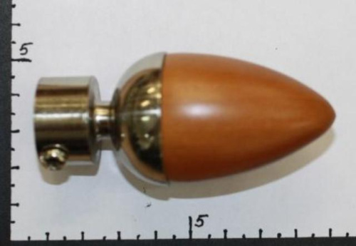  02001-W Фиал (завершающее украшение) 19мм  ТриКатушки