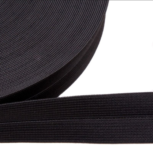  Резинка 14033 EkoflexЛайт 20мм -18 окантовочная цв.черный  ТриКатушки