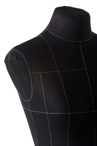  Портновский манекен Monica, Женский, р.44, цв. Черный, на подставке "Милан"  ТриКатушки