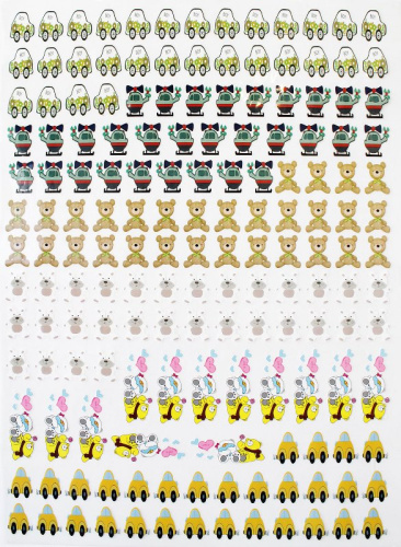  Термотрансфер аппликация 45см*60см HS1211W25449-164 (лист 164 штуки)  ТриКатушки