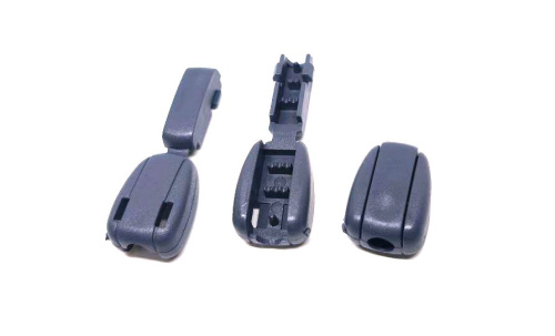  Концевик для шнура (Крокодильчик) 27101Н цв. Серый темный (уп.50/500 шт)  ТриКатушки