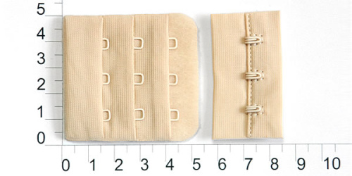  3х3х5х6 бежевый Застежки-крючки (упаковка 100 штук)  ТриКатушки