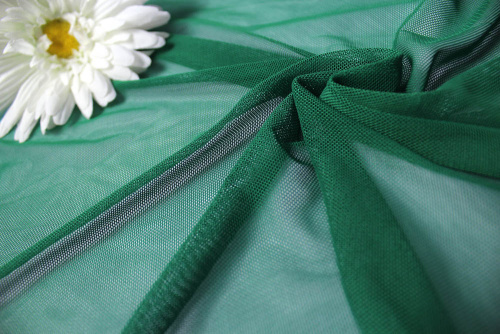  Сетка стрейч ш.150 ,пл.130,100%ПЭ арт.5000 цв.604 зеленый  ТриКатушки