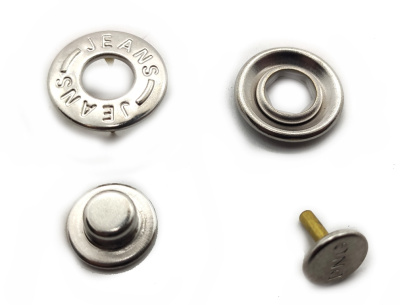 Кнопка клямерная К-902 JEANS (17мм,НЕРЖ.) цв.Никель (упаковка 720 штук)  ТриКатушки