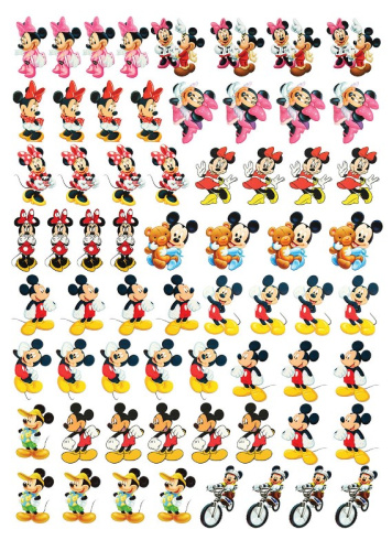  Термотрансфер аппликация 45см*60см HS1406W34538-64 (лист 64 штуки)  ТриКатушки