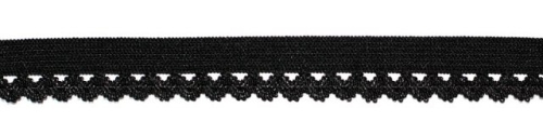  5605 черный резинка бельевая 13мм (намотка 144 ярда = 131,7 метра)  ТриКатушки