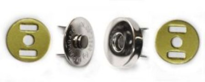  1003 Никель Кнопка магнитная 14мм (упаковка 200 штук)  ТриКатушки
