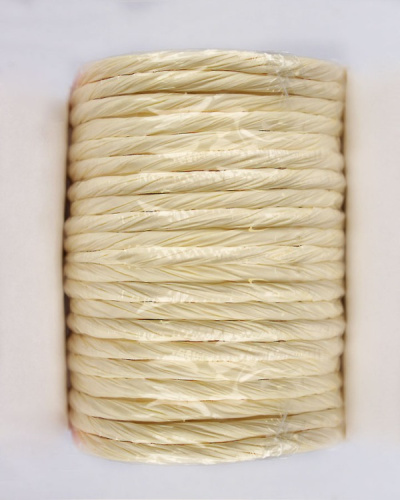  Шнур для упаковки "бумага" 5мм (упаковка 14 метров) цв. №20 желтый  ТриКатушки