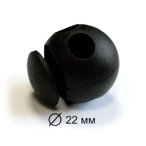  3130 черный Фиксатор пластик (упаковка 200 штук)  ТриКатушки